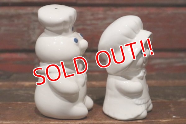 画像4: ct-150616-26 Pillsbury / Poppin Fresh & Poppie Fresh 1988 Ceramic Salt and Pepper Set