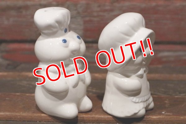 画像4: ct-140820-15 Pillsbury / Poppin Fresh & Poppie Fresh 1988 Ceramic Salt and Pepper Set (Box)