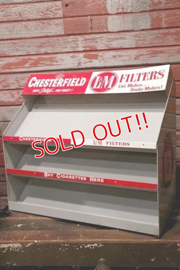 画像1: dp-210701-55 CHESTERFIELD L&M / 1950's Display Metal Rack