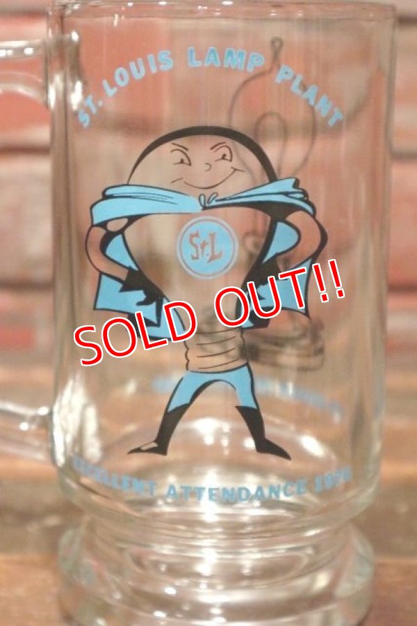画像3: dp-210701-25 ST.LOUIS LAMP PLANT / EDISON REPLICA LAMP 1970's Beer Mug