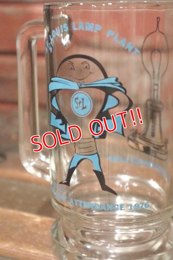 画像4: dp-210701-25 ST.LOUIS LAMP PLANT / EDISON REPLICA LAMP 1970's Beer Mug