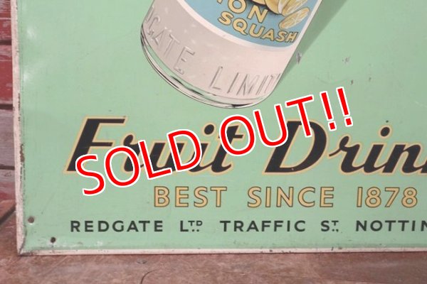 画像5: dp-200610-05 REDGATE Fruit Drinks / 1950's Metal Sign