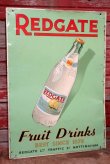 画像1: dp-200610-05 REDGATE Fruit Drinks / 1950's Metal Sign