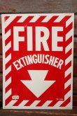 画像1: dp-210701-48 FIRE EXTINGUISHER / Vintage Plastic Sign