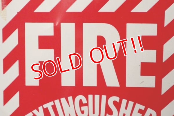 画像2: dp-210701-48 FIRE EXTINGUISHER / Vintage Plastic Sign