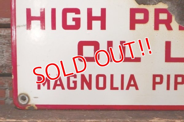 画像6: dp-210701-69 Mobil / 1950's Magnolia Pipe Line Co, Sign