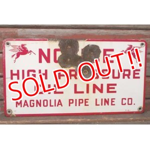 画像: dp-210701-69 Mobil / 1950's Magnolia Pipe Line Co, Sign