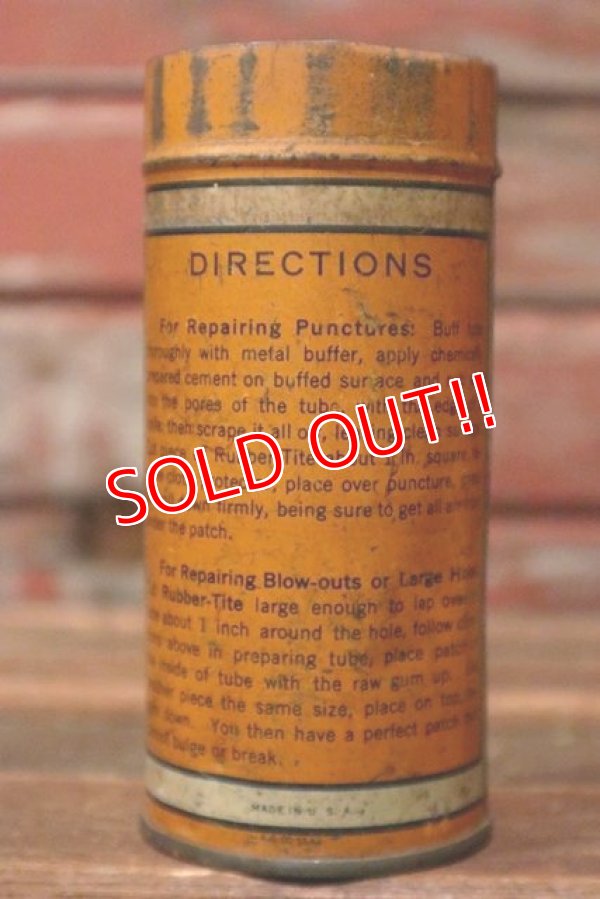 画像3: dp-210701-26 POLSON RUBBER-TIRE / 1940's Repair Kit Can