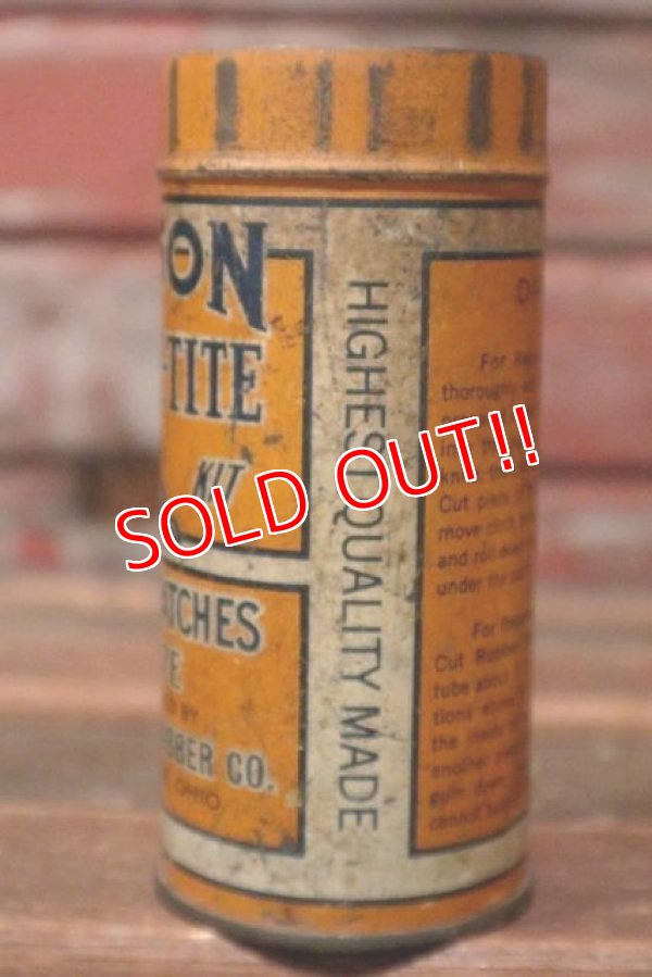 画像4: dp-210701-26 POLSON RUBBER-TIRE / 1940's Repair Kit Can