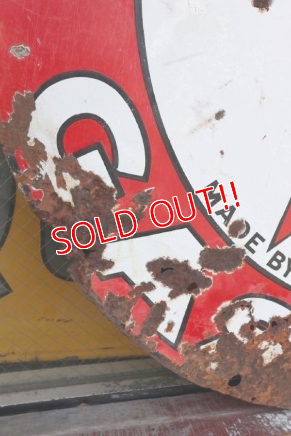 画像5: dp-210701-53 TEXACO / 1930's Gas Station W-Side Round Sign