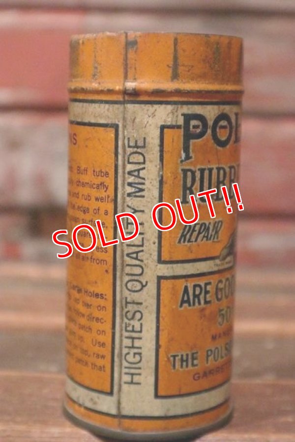 画像5: dp-210701-26 POLSON RUBBER-TIRE / 1940's Repair Kit Can