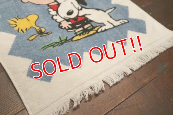 画像4: ct-210801-21 Snoopy & Charlie Brown / Tastemaker 1970's Cotton Towel