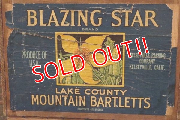 画像2: dp-210601-07 BLAZING STAR / Vintage Wood Box