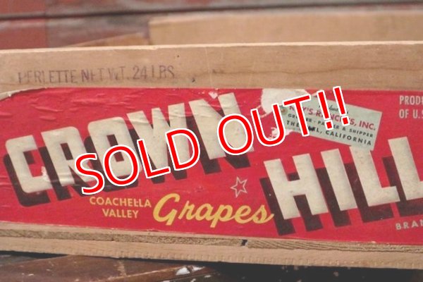 画像2: dp-120912-06 CROWN HILL / Vintage Wood Box