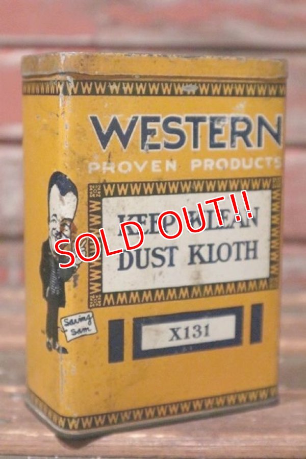 画像1: dp-210701-19 WESTERN KEEP KLEAN DUST KLOTH / Vintage Can