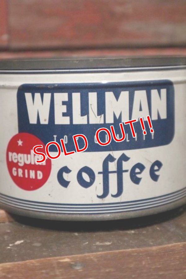 画像2: dp-210701-41 WELLMAN COFFEE / Vintage Tin Can