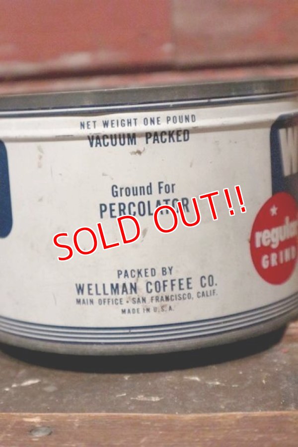 画像3: dp-210701-41 WELLMAN COFFEE / Vintage Tin Can