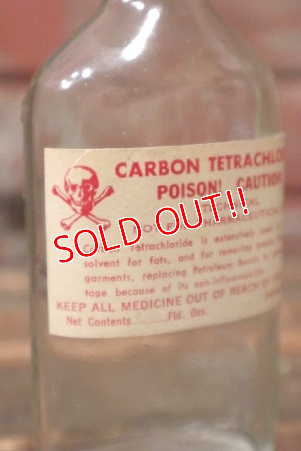 画像2: dp-210801-11 Carbon Tetrachloride / Vintage Poison Bottle