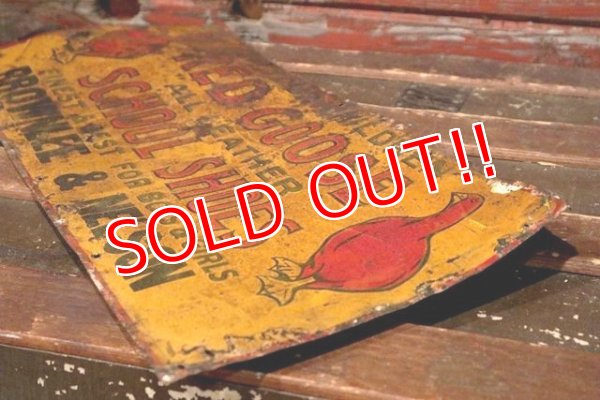 画像10: dp-210801-35 RED GOOSE SHOES / 1920's-1930's Metal Sign