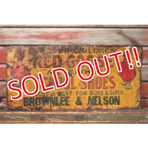 画像: dp-210801-35 RED GOOSE SHOES / 1920's-1930's Metal Sign