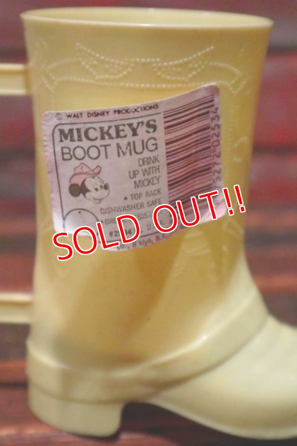 画像5: ct-210801-81 Mickey Mouse / 1960's-1970's Cowboy Boot Plastic Mug