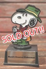 画像: ct-210801-36 Snoopy / AVIVA 1970's Trophy "World's Greatest Fisherman"