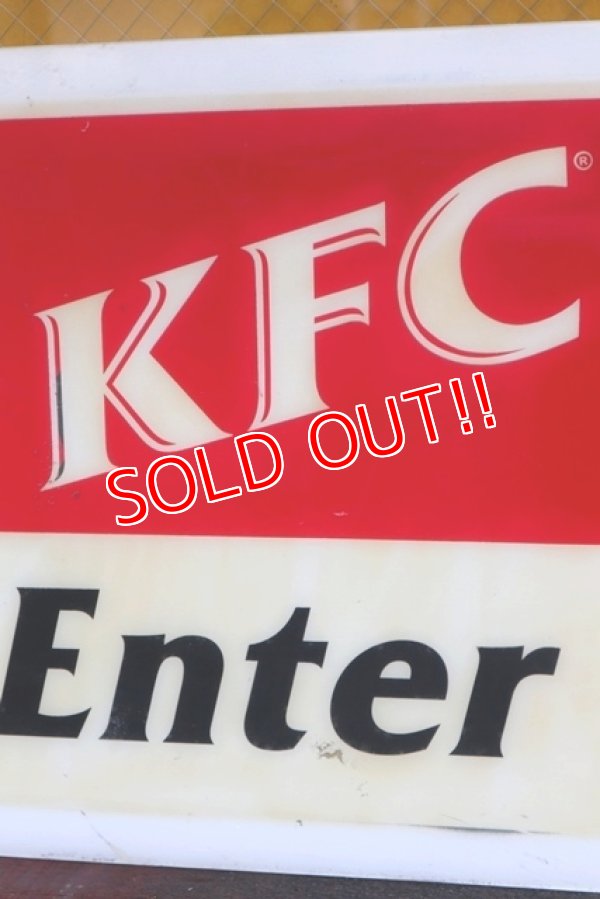 画像3: dp-210801-37 KFC / 1990's-2000's Store Sign "Enter"