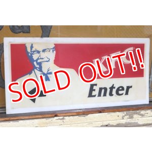 画像: dp-210801-37 KFC / 1990's-2000's Store Sign "Enter"