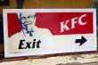 画像1: dp-210801-38 KFC / 1990's-2000's Store Sign "Exit"