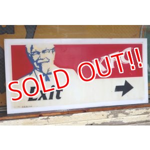 画像: dp-210801-38 KFC / 1990's-2000's Store Sign "Exit"