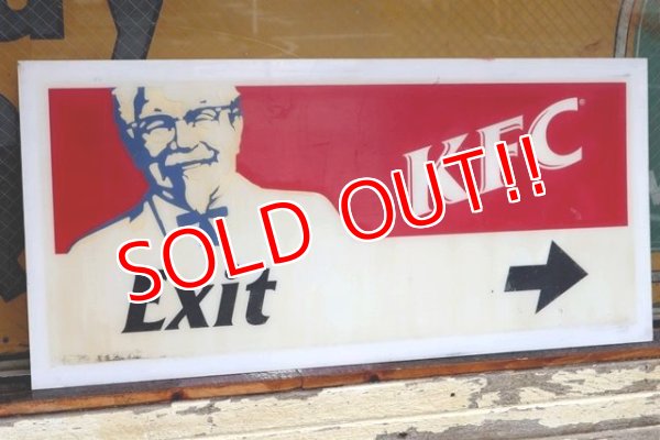 画像1: dp-210801-38 KFC / 1990's-2000's Store Sign "Exit"