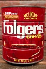 画像: dp-210801-24 Folger's Coffee / 48 OZS.(3LBS.) Tin Can