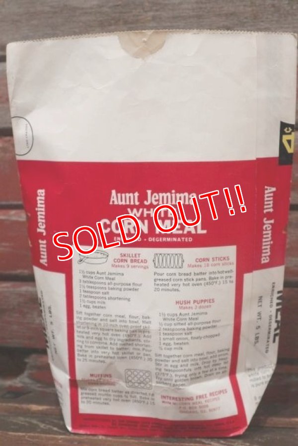 画像4: dp-210901-08 Aunt Jemima WHITE CORN MEAL / Vintage Paper Bag