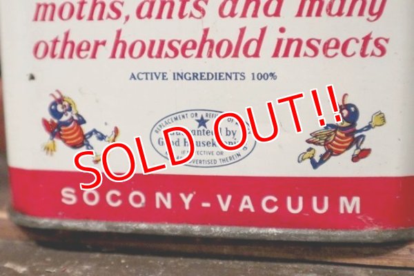 画像3: dp-210901-03 SOCONY-VACUUM / Bug-a-boo ONE U.S.QUART Can