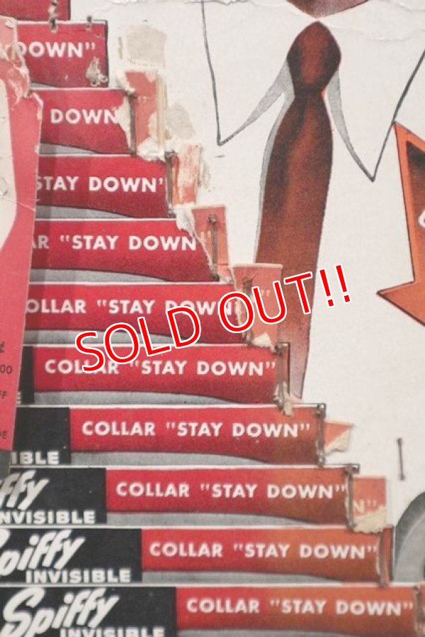 画像4: dp-210801-02 Spiffy INVISIBLE KEEP COLLAR / 1940's Cardboard Sign