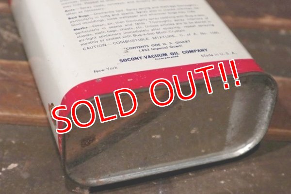 画像10: dp-210901-03 SOCONY-VACUUM / Bug-a-boo ONE U.S.QUART Can