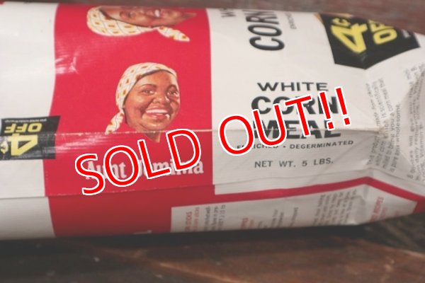 画像8: dp-210901-08 Aunt Jemima WHITE CORN MEAL / Vintage Paper Bag