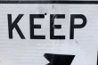 画像2: dp-210801-34 Road Sign "KEEP RIGHT"