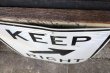 画像6: dp-210801-34 Road Sign "KEEP RIGHT"