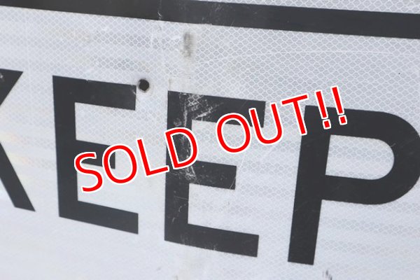 画像5: dp-210801-34 Road Sign "KEEP RIGHT"