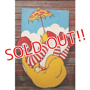 画像: ct-210901-60 McDonald's / Ronald McDonald Vintage Wooden Sign