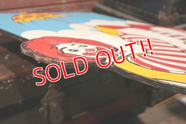 画像12: ct-210901-60 McDonald's / Ronald McDonald Vintage Wooden Sign