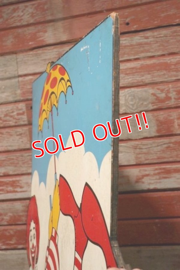 画像10: ct-210901-60 McDonald's / Ronald McDonald Vintage Wooden Sign