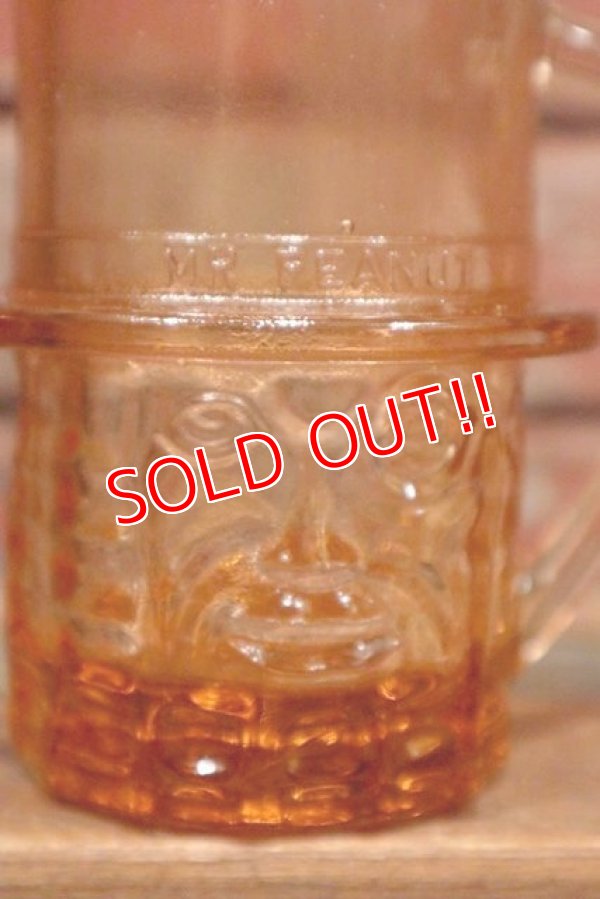 画像2: ct-210901-28 PLANTERS / MR.PEANUT 1950's-1960's Glass Mug (Amber)