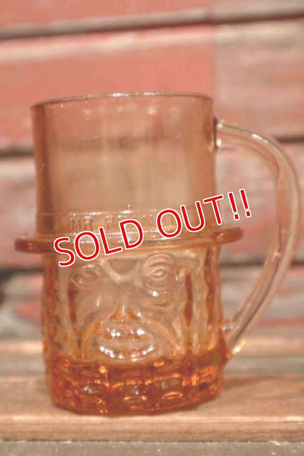 画像1: ct-210901-28 PLANTERS / MR.PEANUT 1950's-1960's Glass Mug (Amber)