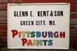 画像1: dp-210901-49 PITTSBURGH PAINTS / 1960's〜 Metal Sign