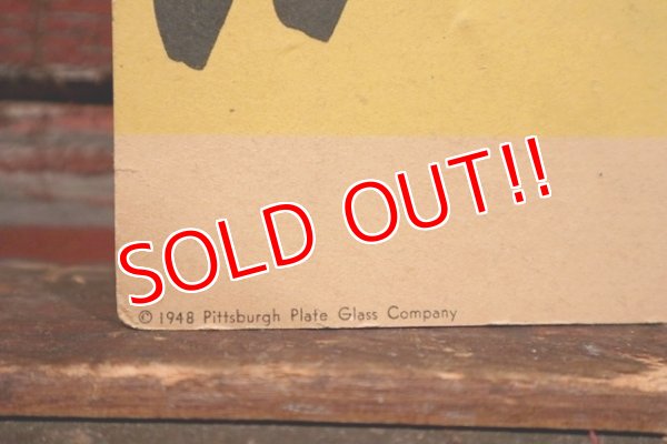 画像4: dp-210901-60 PITTSBURGH PAINTS / 1940's "WET PAINT" Paper Sign