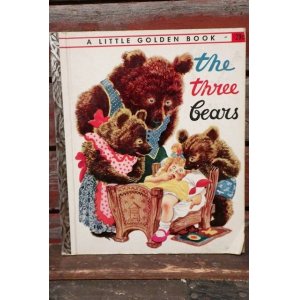 画像: ct-210901-43 a Little Golden Book / 1940's "The Three Bears" Picture Book