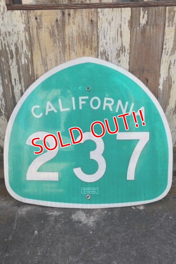 画像1: dp-210901-35 Road Sign CALIFORNIA Freeway 237 Sign 