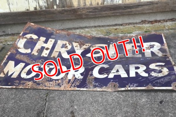 画像13: dp-210901-36 CHRYSLER MOTOR CARS 1920's-1930's Sign